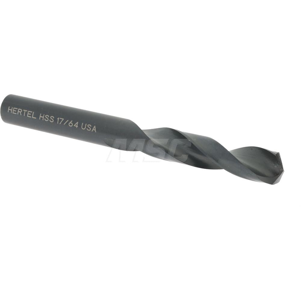 Hertel 2385938 Screw Machine Length Drill Bit 17/64" (0.2656) Dia, 135 deg, HSS