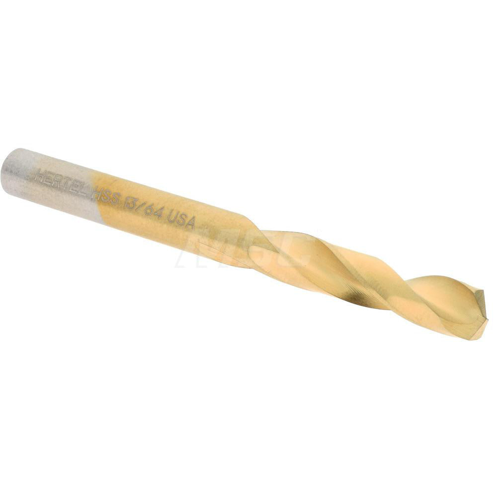 Hertel 2386761 Screw Machine Length Drill Bit 13/64" (0.2031) Dia, 135 deg, HSS