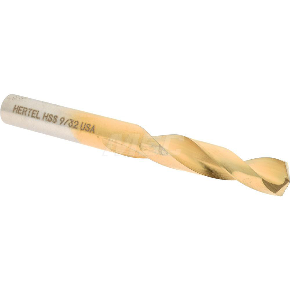 Hertel 2386811 Screw Machine Length Drill Bit 9/32" (0.2812) Dia, 135 deg, HSS