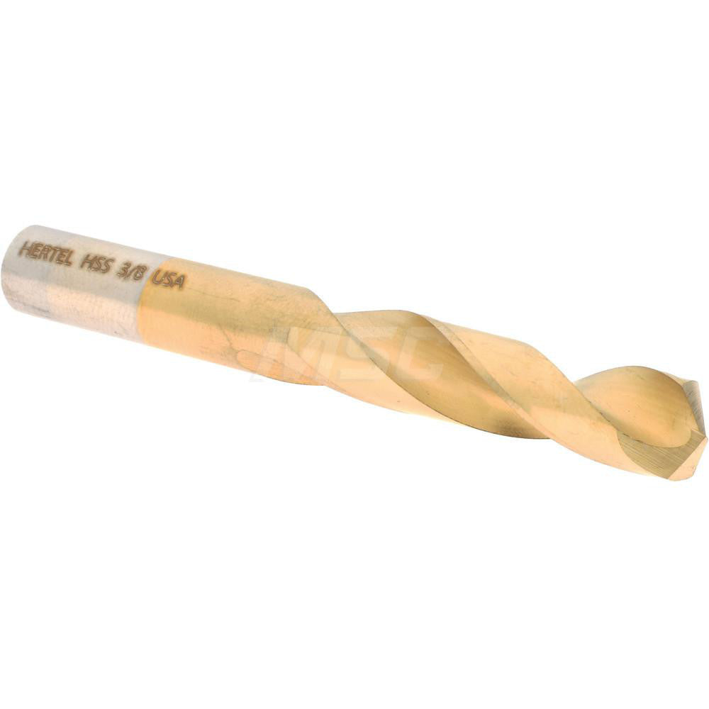 Hertel 2386878 Screw Machine Length Drill Bit 3/8" (0.3750) Dia, 135 deg, HSS