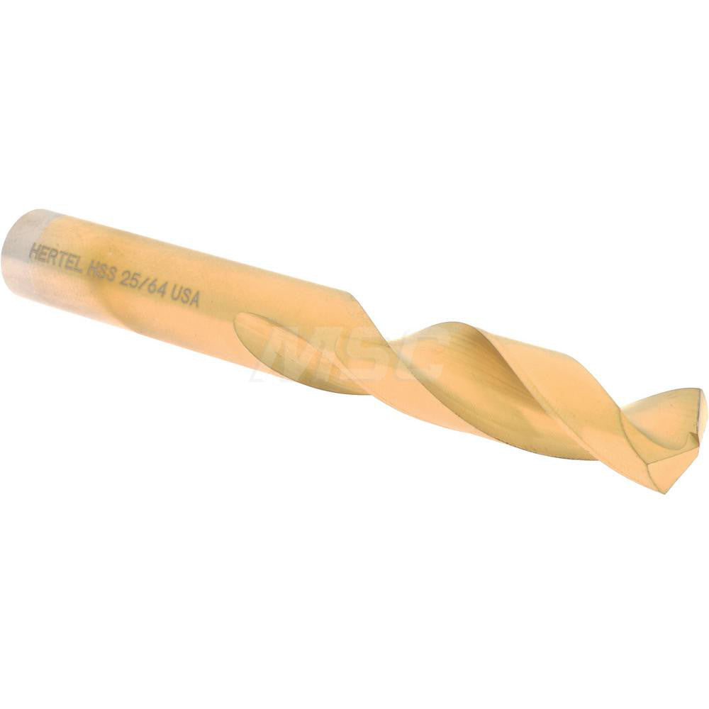 Hertel 2386886 Screw Machine Length Drill Bit 25/64" (0.3906) Dia, 135 deg, HSS