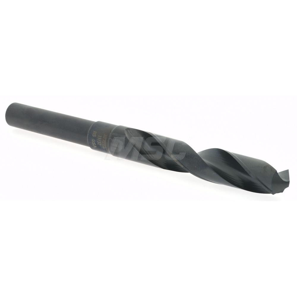 Hertel 02387686 Reduced Shank Drill Bit 19/32'' Dia, 1/2'' Shank Dia, 118 °, High Speed Steel