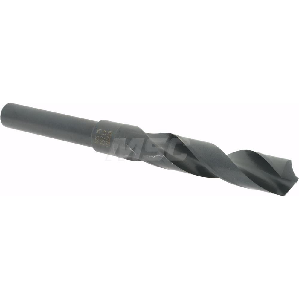 Hertel 02387710 Reduced Shank Drill Bit 41/64'' Dia, 1/2'' Shank Dia, 118 °, High Speed Steel