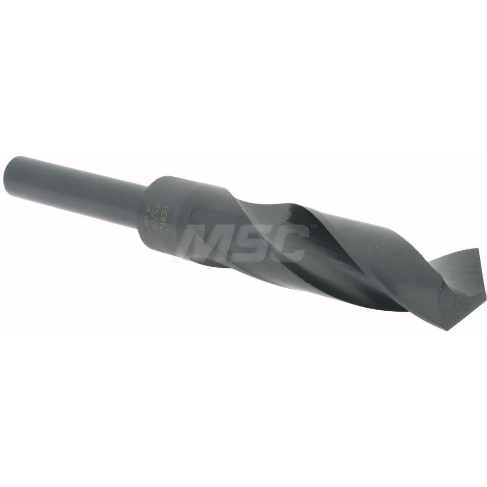 Hertel 02387850 Reduced Shank Drill Bit 55/64'' Dia, 1/2'' Shank Dia, 118 °, High Speed Steel