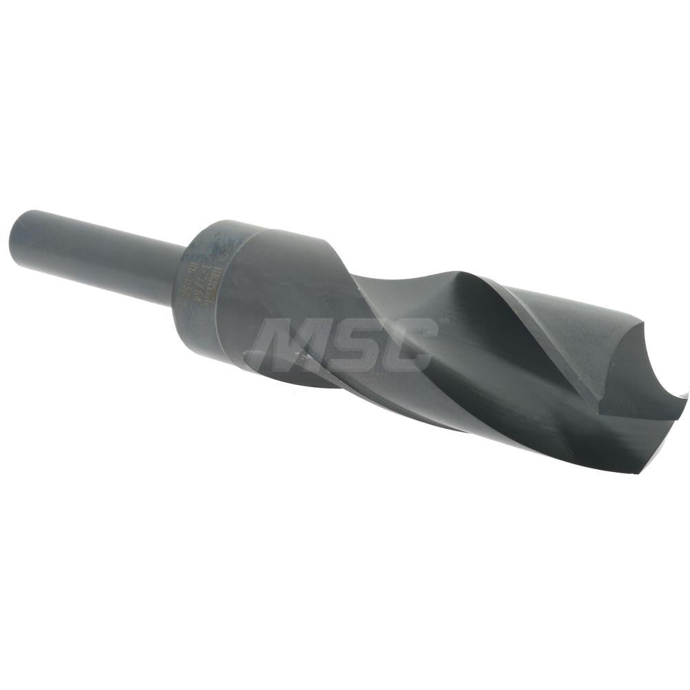 Hertel 02388015 Reduced Shank Drill Bit 1-7/64'' Dia, 1/2'' Shank Dia, 118 °, High Speed Steel