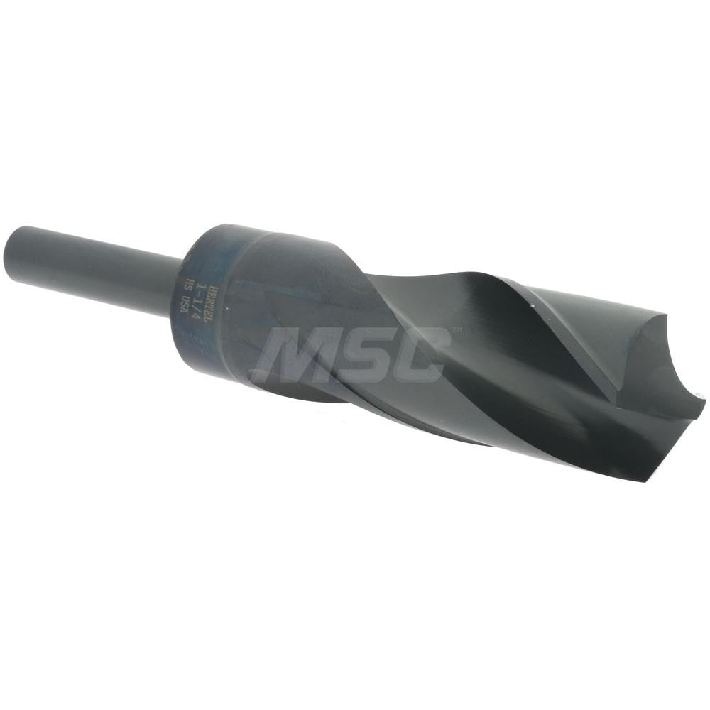 Hertel 02388106 Reduced Shank Drill Bit 1-1/4'' Dia, 1/2'' Shank Dia, 118 °, High Speed Steel