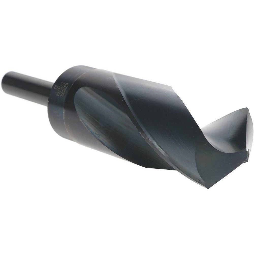 Hertel 02388254 Reduced Shank Drill Bit 1-31/64'' Dia, 1/2'' Shank Dia, 118 °, High Speed Steel