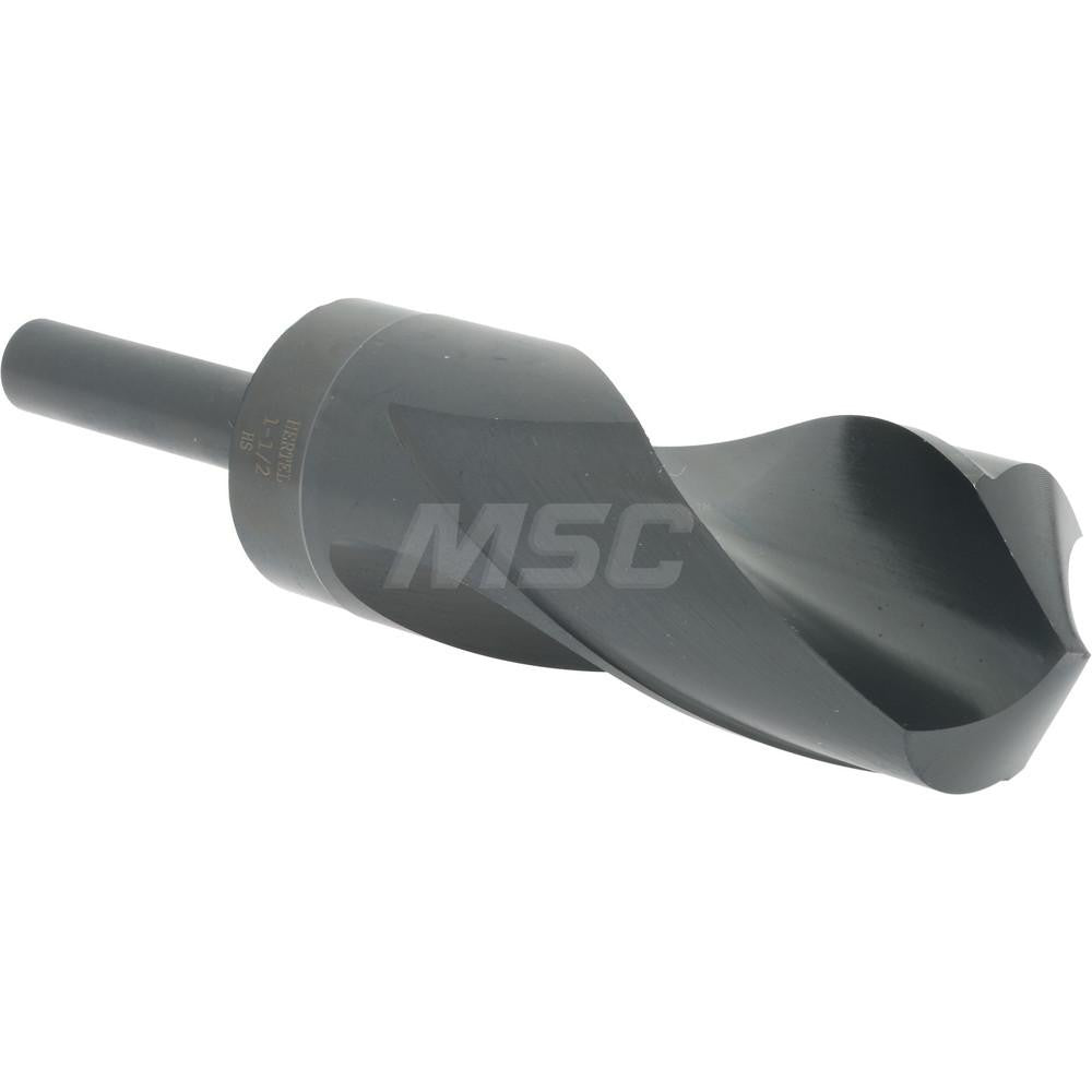 Hertel 02388262 Reduced Shank Drill Bit 1-1/2'' Dia, 1/2'' Shank Dia, 118 °, High Speed Steel