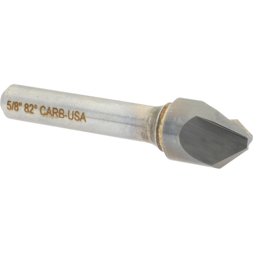 Hertel 333-007060 Countersink 5/8" Head Dia, 82.00 deg Included Angle, 3 Flute, Solid Carbide, Right Hand Cut