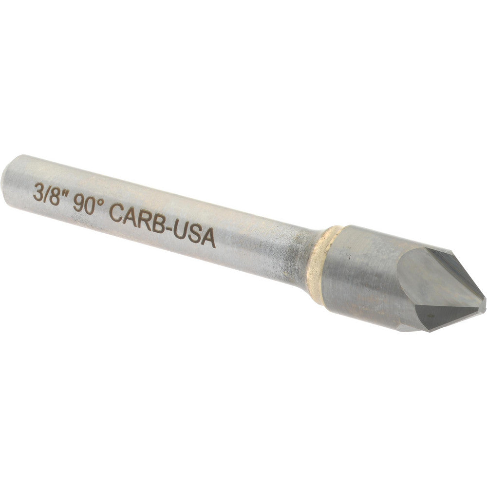 Hertel 333-005070 Countersink 3/8" Head Dia, 90.00 deg Included Angle, 3 Flute, Solid Carbide, Right Hand Cut