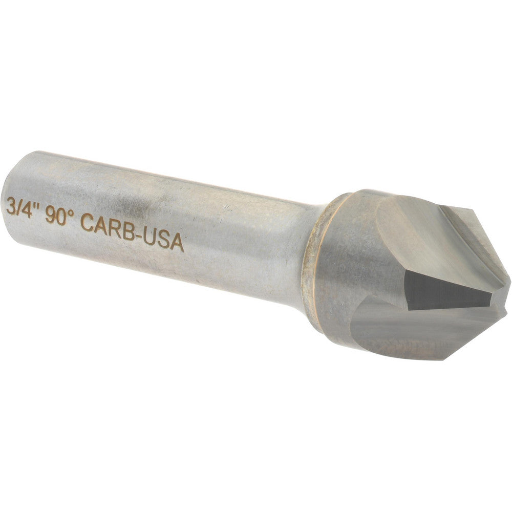 Hertel 333-008570 Countersink 3/4" Head Dia, 90.00 deg Included Angle, 3 Flute, Solid Carbide, Right Hand Cut