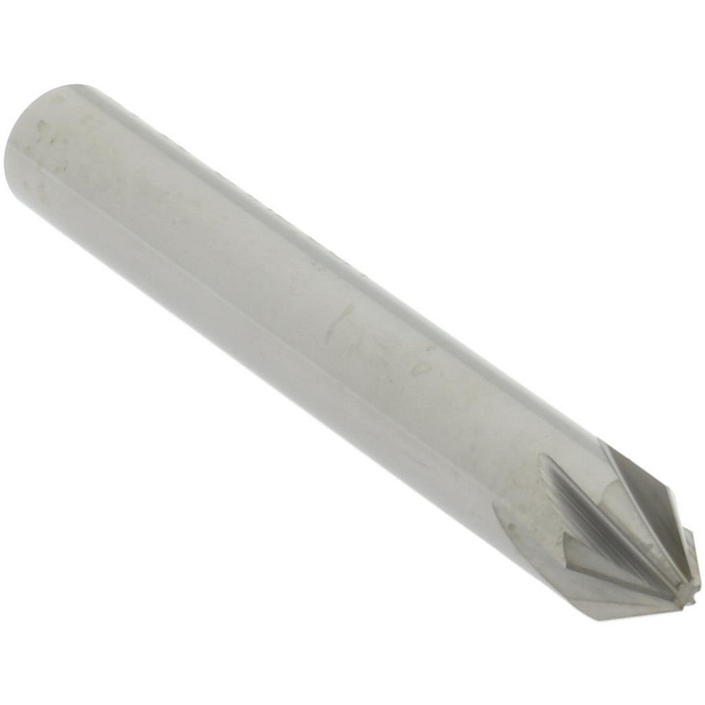 Hertel 336-003050 Countersink 1/4" Head Dia, 60.00 deg Included Angle, 6 Flute, Solid Carbide, Right Hand Cut
