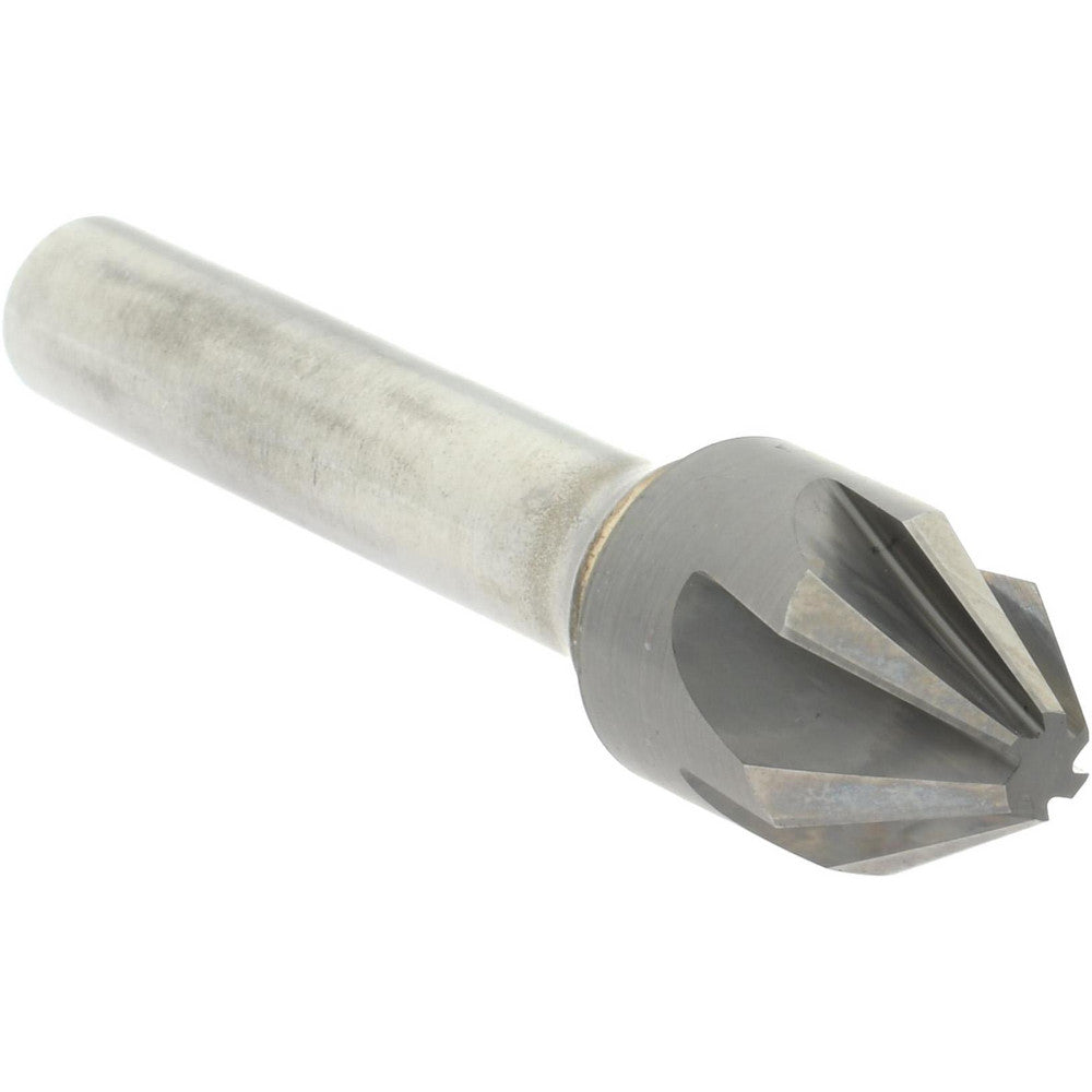 Hertel 336-007050 Countersink 5/8" Head Dia, 60.00 deg Included Angle, 6 Flute, Solid Carbide, Right Hand Cut