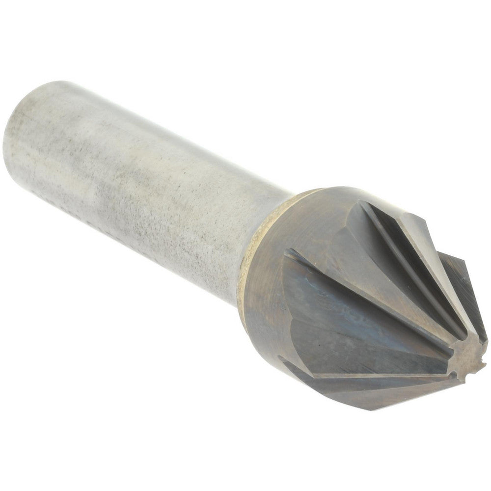 Hertel 336-008550 Countersink 3/4" Head Dia, 60.00 deg Included Angle, 6 Flute, Solid Carbide, Right Hand Cut