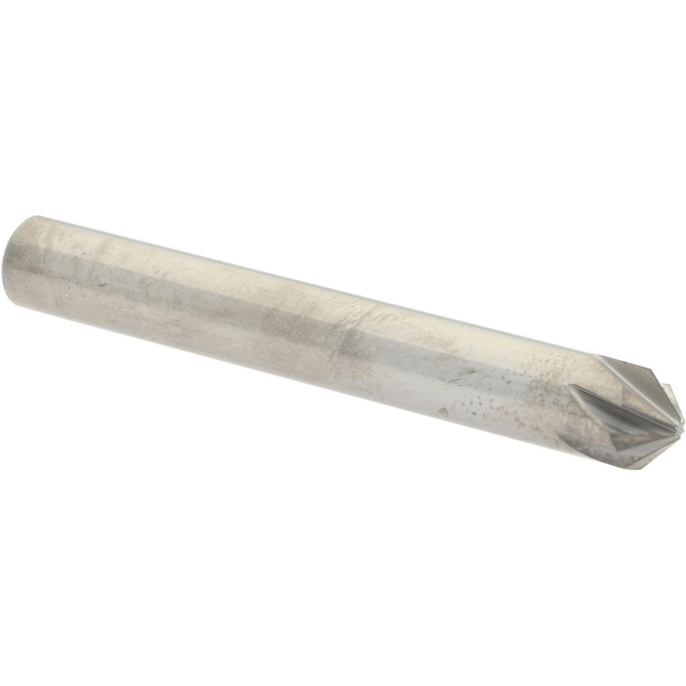 Hertel 336-003070 Countersink 1/4" Head Dia, 90.00 deg Included Angle, 6 Flute, Solid Carbide, Right Hand Cut