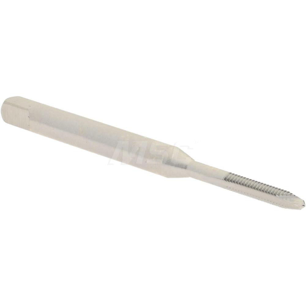Hertel K008017AS Spiral Point Tap #1-64 UNC, 2 Flutes, Plug Chamfer, 2B Class of Fit, HSS, Bright/Uncoated Coated