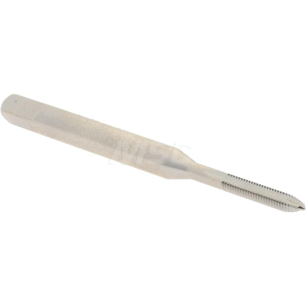 Hertel K008027AS Spiral Point Tap #1-72 UNF, 2 Flutes, Plug Chamfer, 2B Class of Fit, HSS, Bright/Uncoated Coated