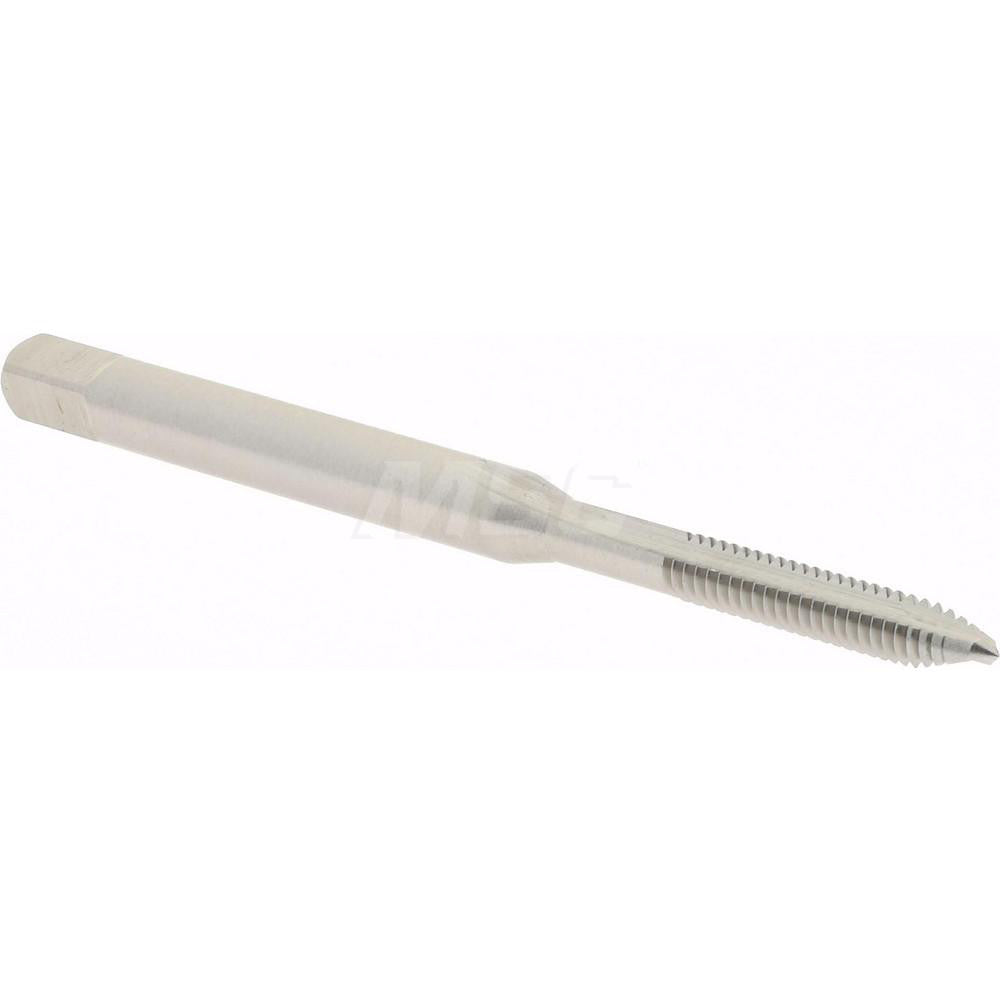 Hertel K008061AS Spiral Point Tap #3-48 UNC, 2 Flutes, Plug Chamfer, 2B Class of Fit, HSS, Bright/Uncoated Coated