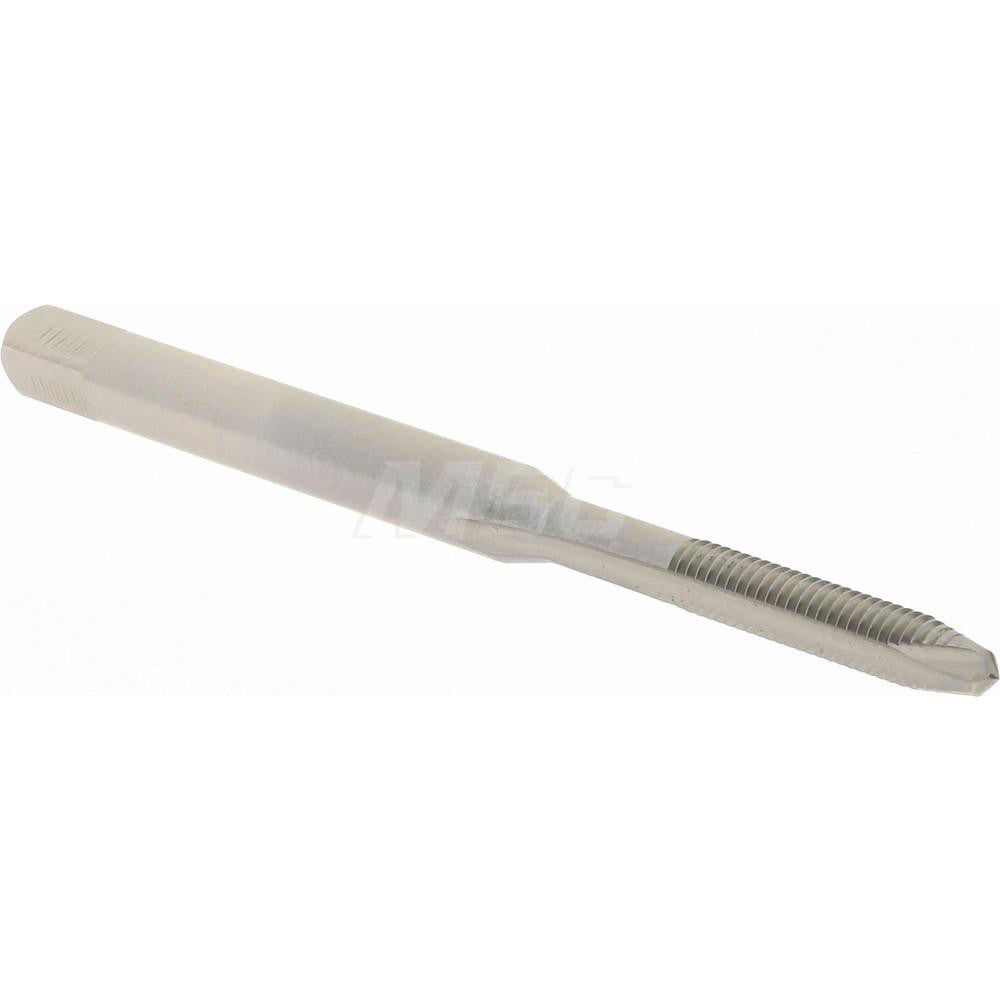 Hertel K008070AS Spiral Point Tap #3-56 UNF, 2 Flutes, Plug Chamfer, 2B Class of Fit, HSS, Bright/Uncoated Coated