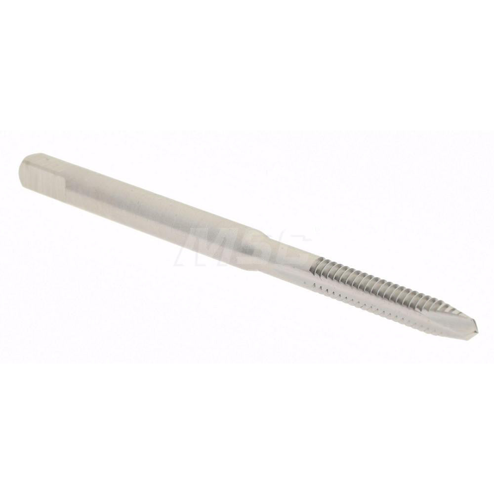 Hertel K008090AS Spiral Point Tap #4-40 UNC, 2 Flutes, Plug Chamfer, 2B/3B Class of Fit, HSS, Bright/Uncoated Coated