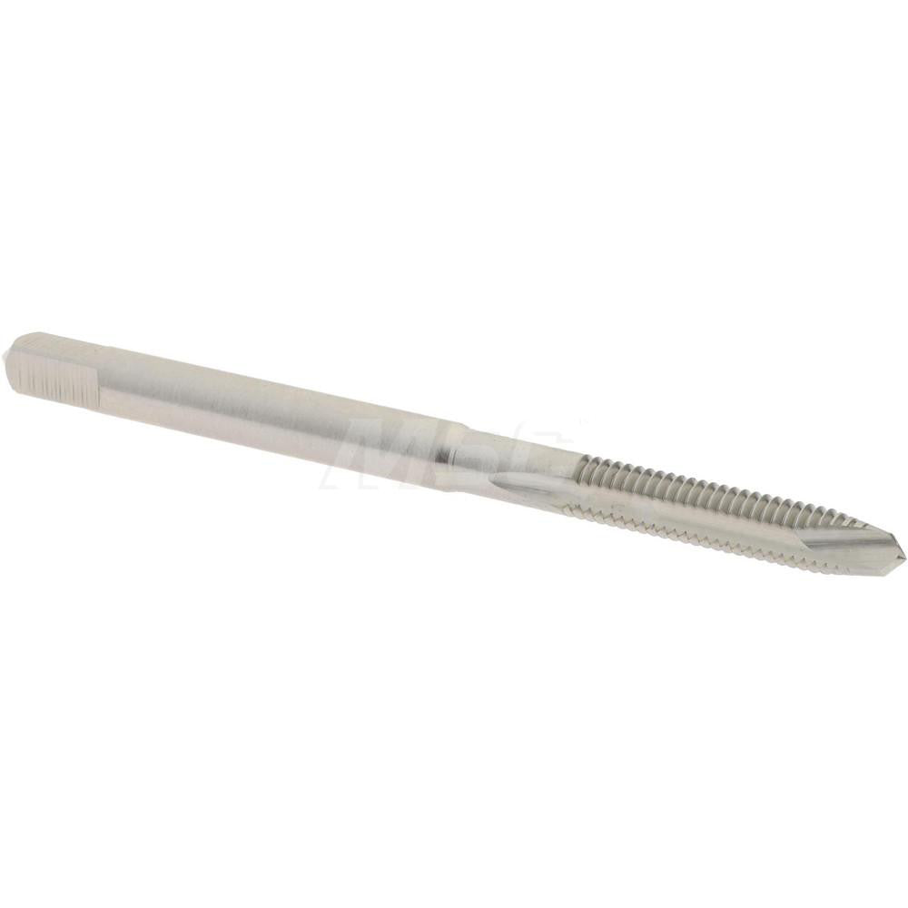 Hertel K008135AS Spiral Point Tap #5-44 UNF, 2 Flutes, Plug Chamfer, 2B Class of Fit, HSS, Bright/Uncoated Coated