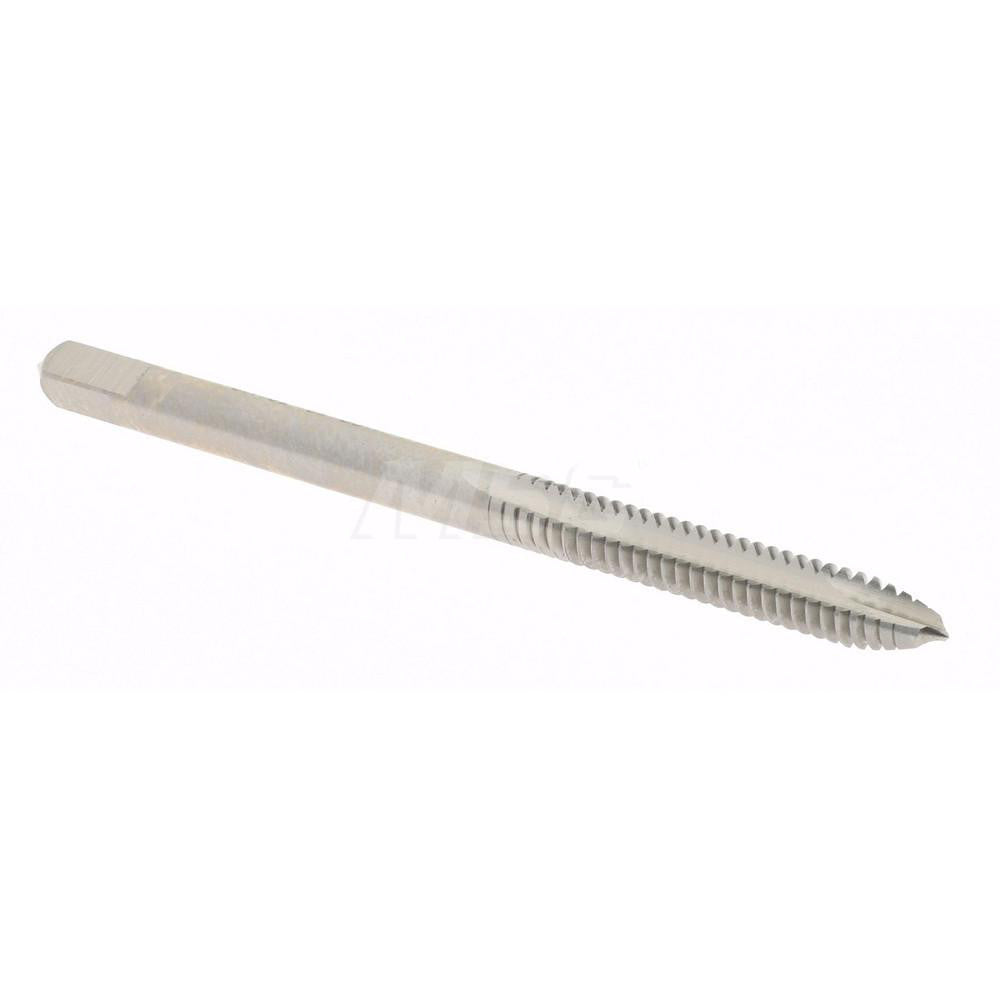 Hertel K008156AS Spiral Point Tap #6-32 UNC, 2 Flutes, Plug Chamfer, 3B Class of Fit, HSS, Bright/Uncoated Coated