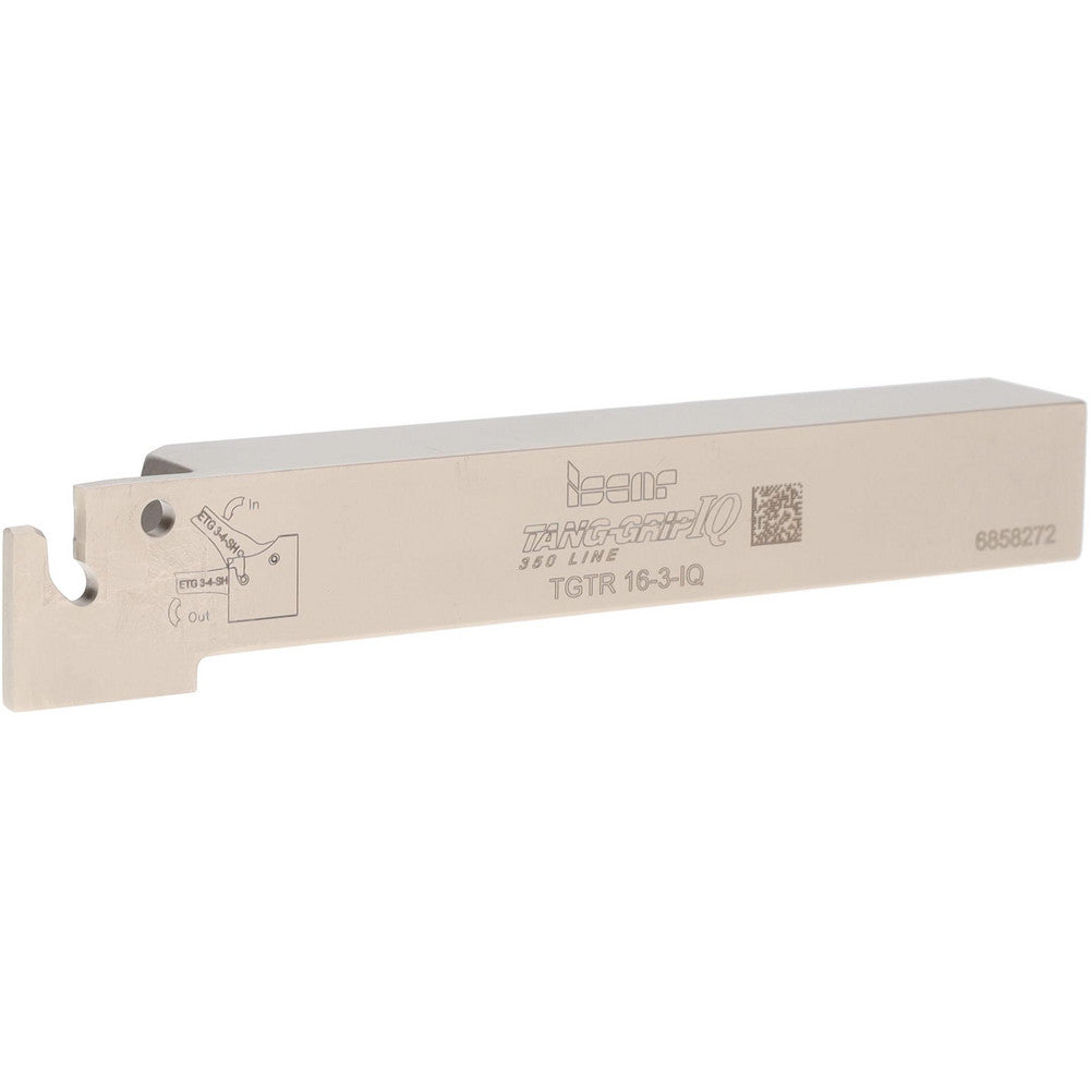 Iscar 2301924 Indexable Grooving-Cutoff Toolholder TGTR16-3, 0.11 to 0.138" Groove Width, 0.63" Max Depth of Cut, Right Hand