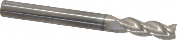 Kyocera SGS Precision Tools 34731 Square End Mill 1/4" Dia, 3/4" LOC, 3 Flute, Solid Carbide