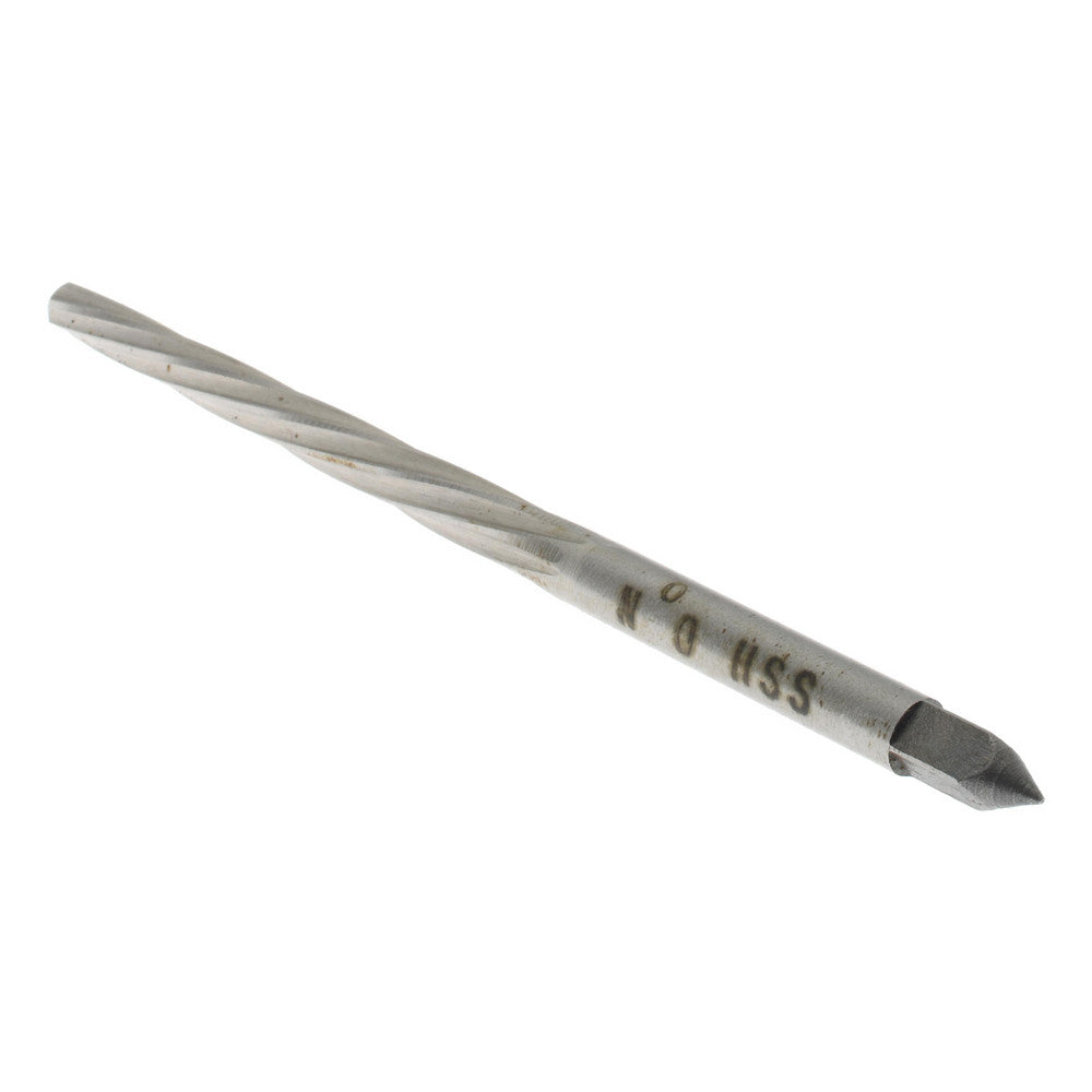Value Collection SM25N00 Taper Pin Reamer #0 Pin, 0.1287" Small End, 0.1638" Large End, High Speed Steel