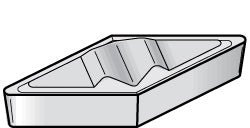 Kennametal 1864502 Profiling Insert VCMR332 KC5010, 3/16" Thick, 3/8" Inscribed Circle