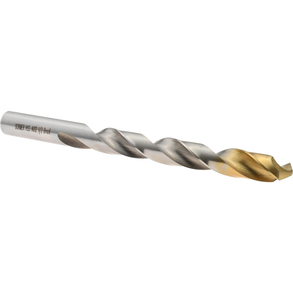 Dormer Pramet 5966617 Jobber Drill 1/2" Dia, 118 deg Point, High Speed Steel