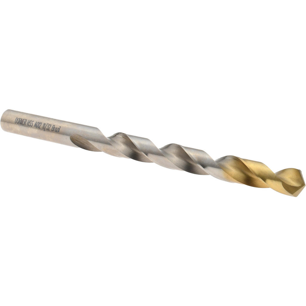 Dormer Pramet 5966755 Jobber Drill 11/32" Dia, 118 deg Point, High Speed Steel