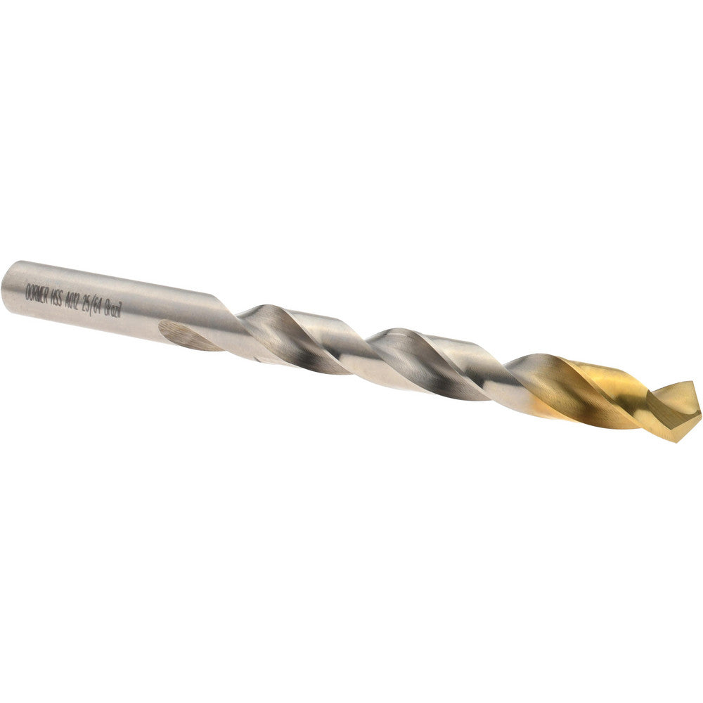 Dormer Pramet 5966623 Jobber Drill 25/64" Dia, 118 deg Point, High Speed Steel
