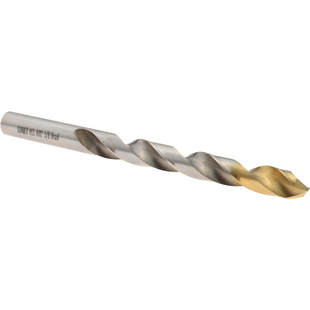 Dormer Pramet 5966637 Jobber Drill 3/8" Dia, 118 deg Point, High Speed Steel