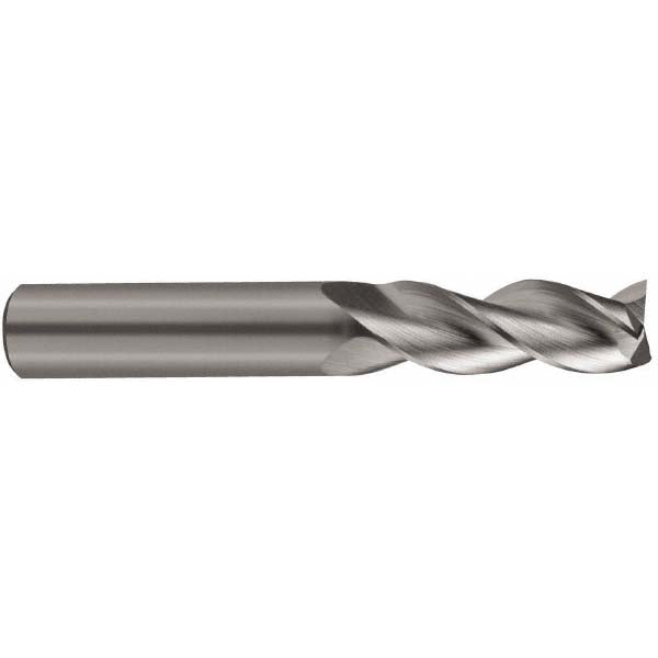Kyocera SGS Precision Tools 34705 Square End Mill 1/4" Dia, 1-1/4" LOC, 3 Flute, Solid Carbide