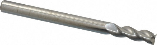 Kyocera SGS Precision Tools 34701 Square End Mill 1/8" Dia, 3/8" LOC, 3 Flute, Solid Carbide