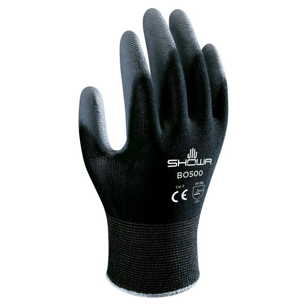 SHOWA BO500B-S General Purpose Work Gloves Small, Polyurethane Coated, Nylon