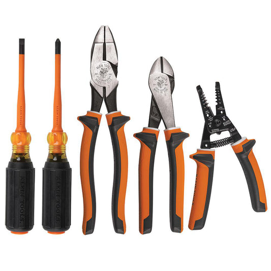 Klein Tools 94130 Combination Hand Tool Sets Set Type Insulated  Number Of Pieces 5  Measurement Type Fractional Inch  Container Type Blister Pack  Insulated Yes  Standards IEC 60900 2012, ASTM F1505-10
