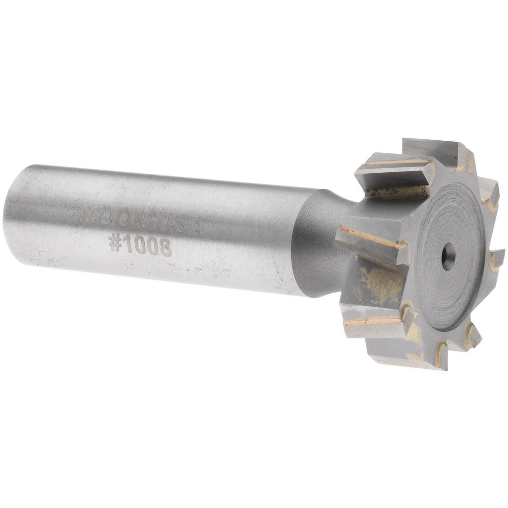 Made in USA Milling Cutters STC1008 Woodruff Keyseat Cutter 1" Cut Dia, 0.3125" Cut Width, 1/2" Shank Dia, Staggered Tooth
