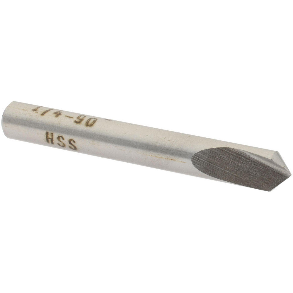 Value Collection SC1090016 Countersink 1/4" Head Dia, 90.00 deg Included Angle, 1 Flute, High-Speed Steel, Right Hand Cut