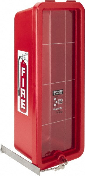 Cato,Inc 105-10-RRC 10 Lb. Capacity, Surface Mount, Crystal Polystyrene Fire Extinguisher Cabinet