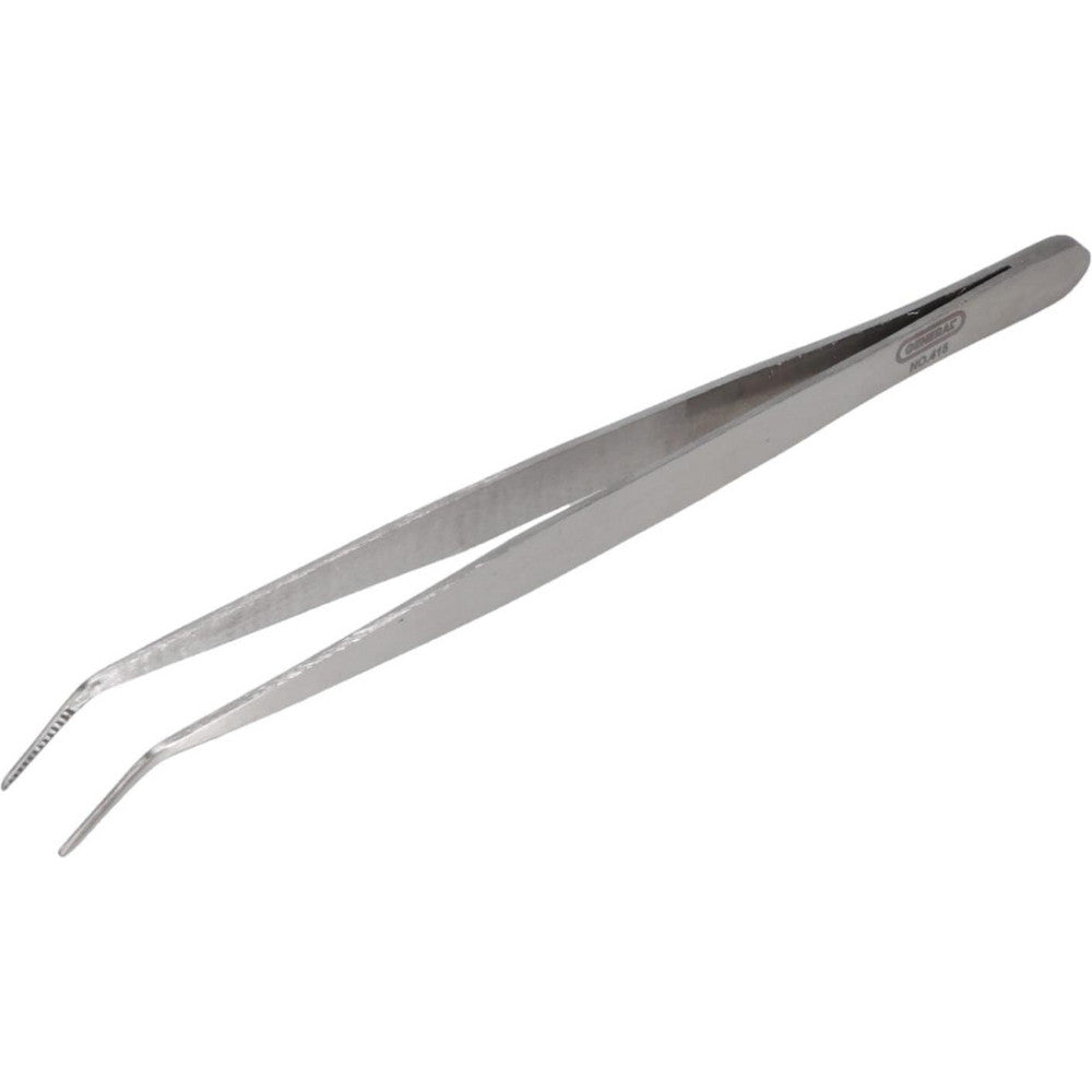 General 415 Utility Tweezer Curved Tip, 6-1/2" OAL