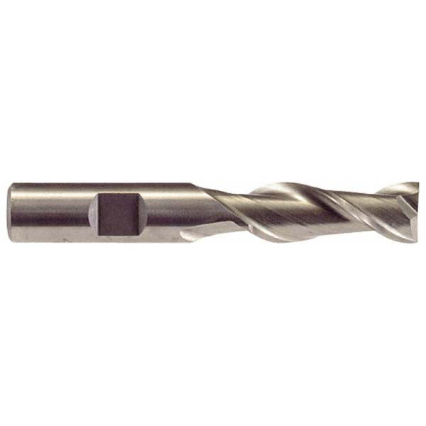 Hertel GG07005619 Square End Mill 7/8'' Dia, 1-7/8'' LOC, 7/8'' Shank Dia, 4-1/8'' OAL, 2 Flutes, High Speed Steel