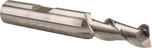 Hertel E107002001 Square End Mill 5/16'' Dia, 3/4'' LOC, 3/8'' Shank Dia, 2-1/2'' OAL, 2 Flutes, High Speed Steel