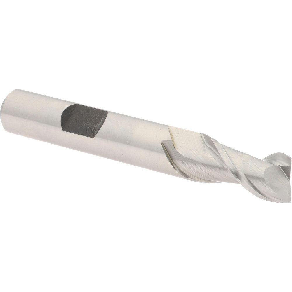 Hertel E107002401 Square End Mill 3/8" Dia, 3/4" LOC, 2 Flutes, High Speed Steel
