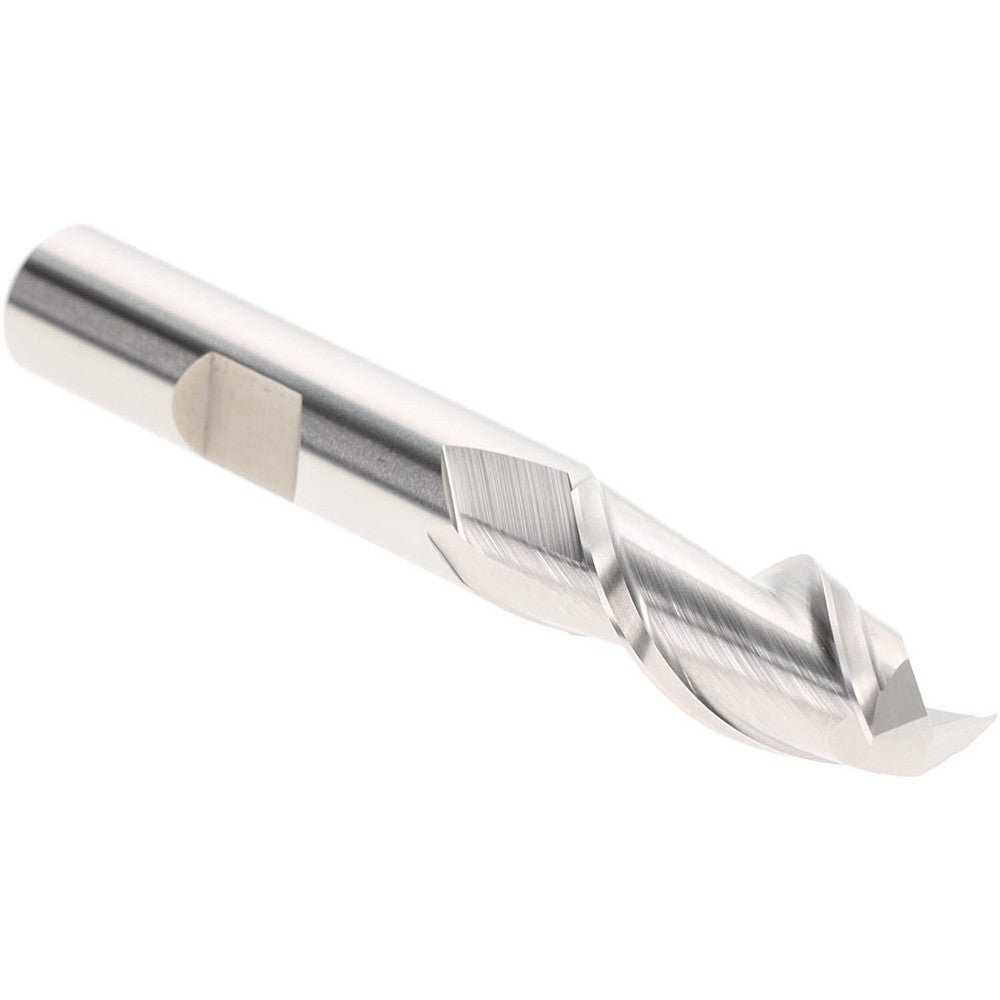 Hertel E107002801 Square End Mill 7/16" Dia, 2 Flutes, 1" LOC, High Speed Steel, 42 &deg Helix