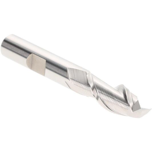 Hertel E107002801 Square End Mill 7/16" Dia, 2 Flutes, 1" LOC, High Speed Steel, 42 &deg Helix