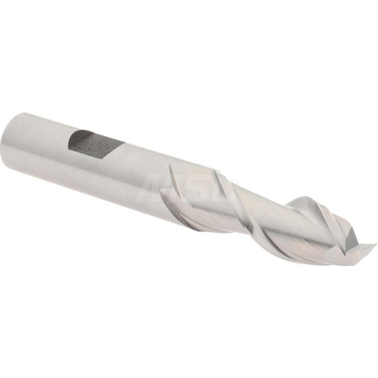 Hertel E107003202 Square End Mill 1/2'' Dia, 1-1/4'' LOC, 1/2'' Shank Dia, 3-1/4'' OAL, 2 Flutes, High Speed Steel
