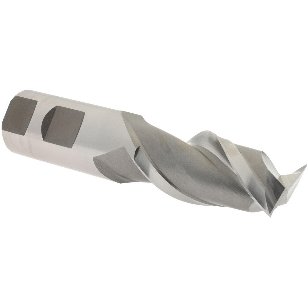 Hertel E107006402 Square End Mill 1'' Dia, 2'' LOC, 1'' Shank Dia, 4-1/2'' OAL, 2 Flutes, High Speed Steel