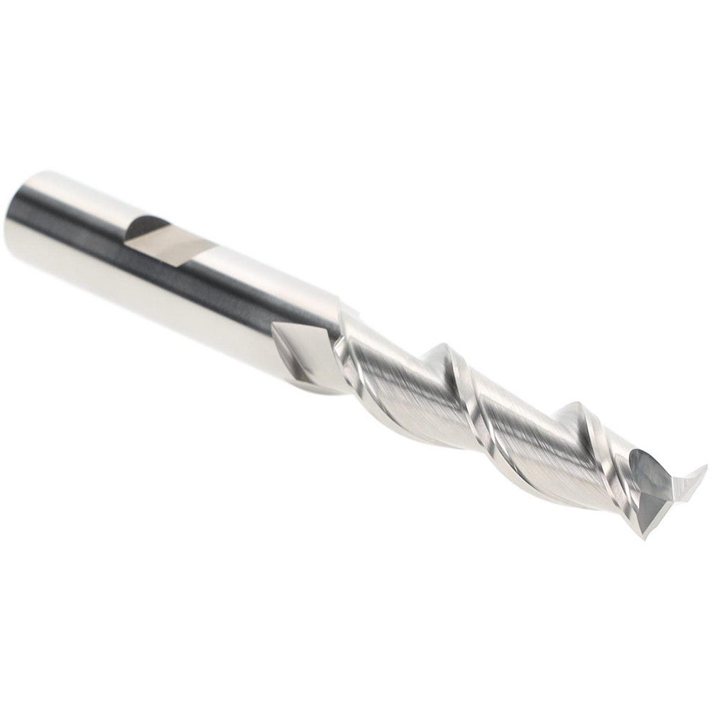 Hertel E107102401 Square End Mill 3/8" Dia, 2 Flutes, 1-1/2" LOC, High Speed Steel, 42 &deg Helix